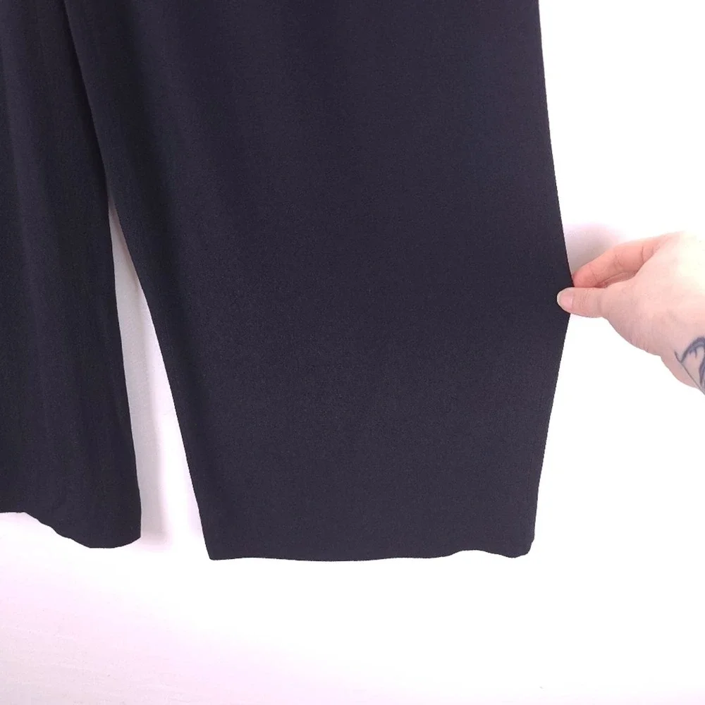 NWT Kate Spade Black Synna Pants Size XS Capri Elastic Waist Cropped - Picture 6 of 8